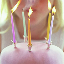 Set Of Crown Party Cake Candle Holders